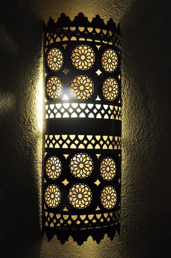 lampara con celosias decoracion