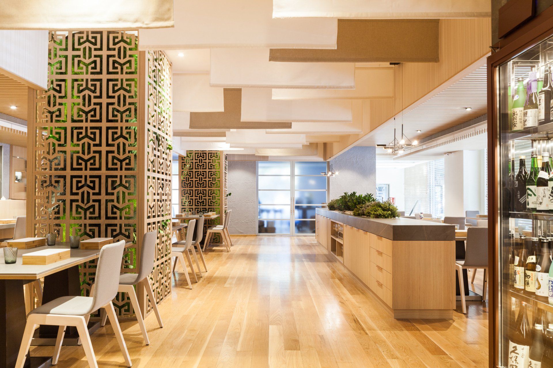 decoracion celosia madera roble