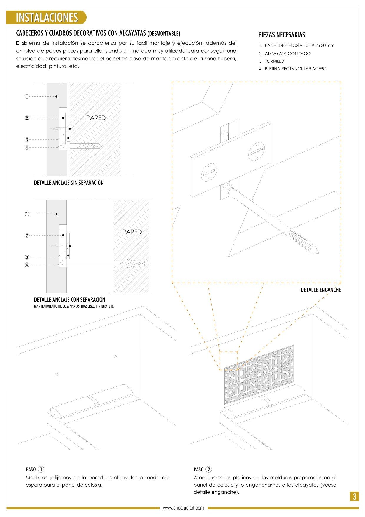instalación de celosias