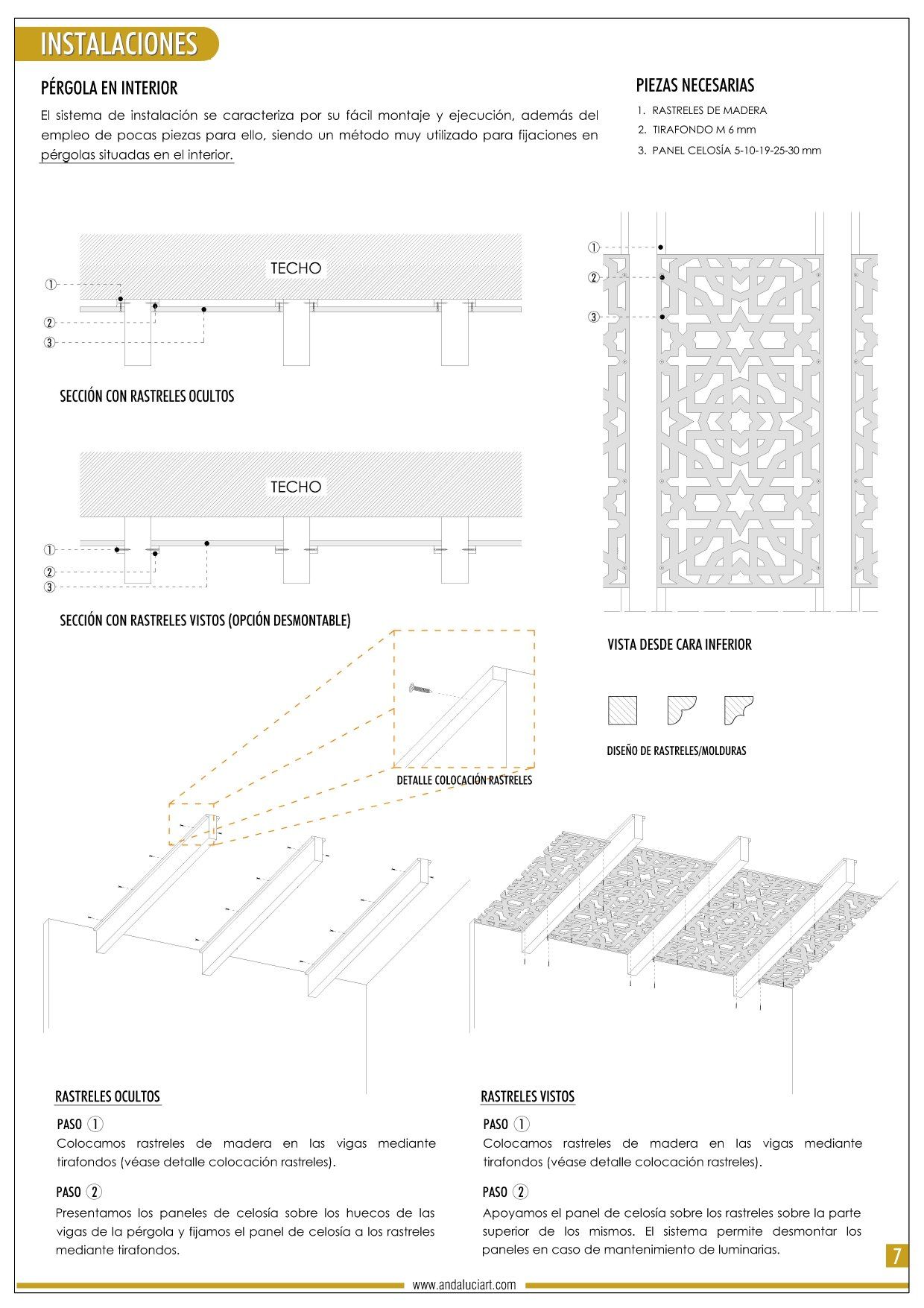 instalar de celosias