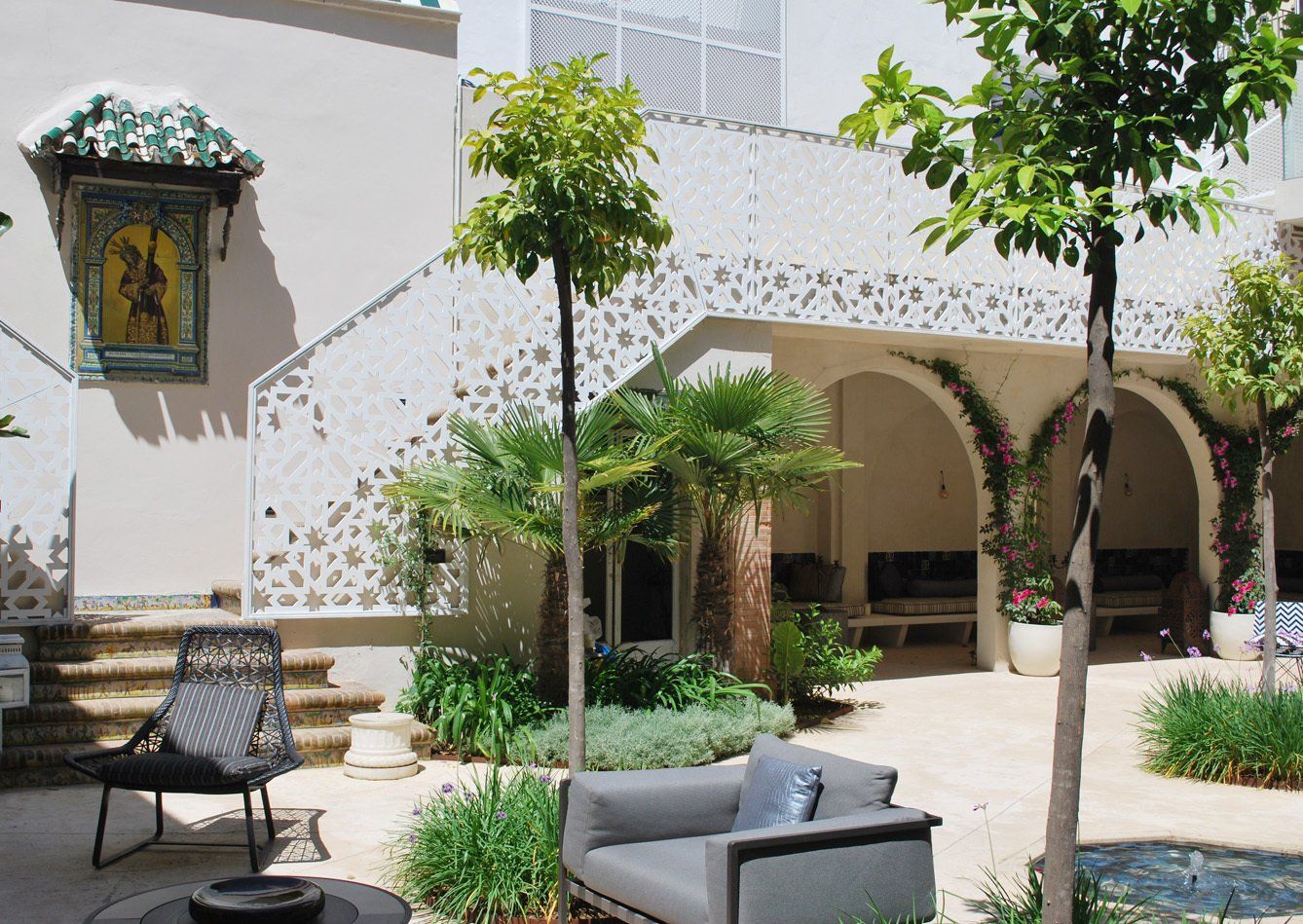 barandilla celosias pvc jardin