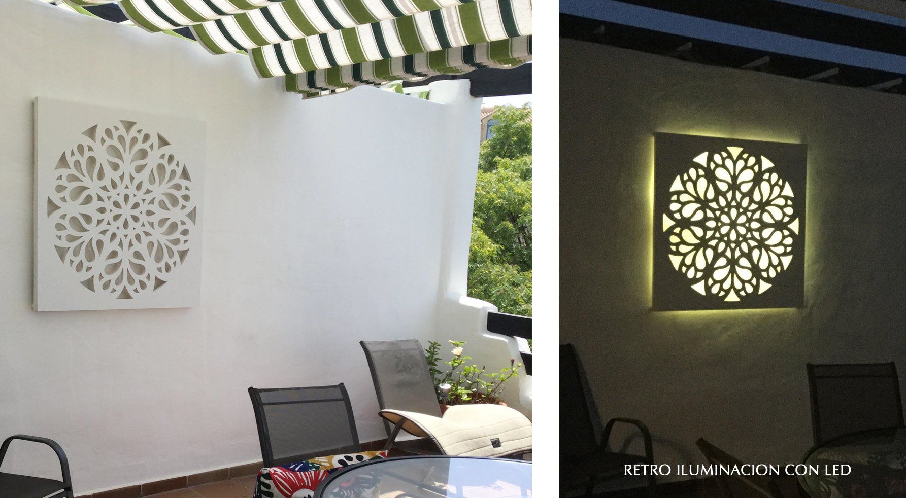 celosias decorativas iluminada