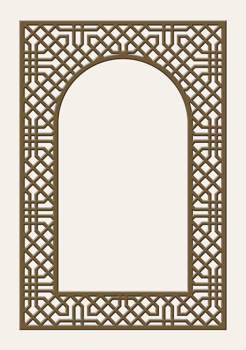 panel decorativo forma de arco