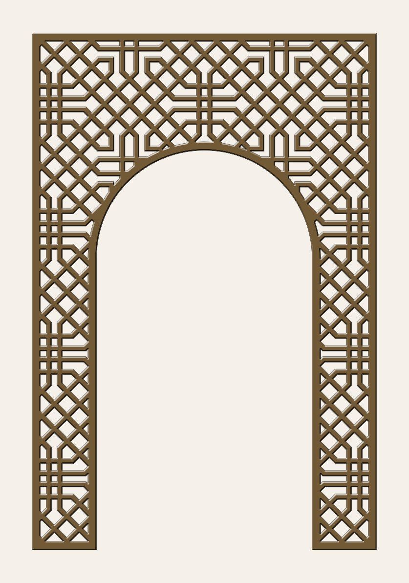 arco decorativo de celosia