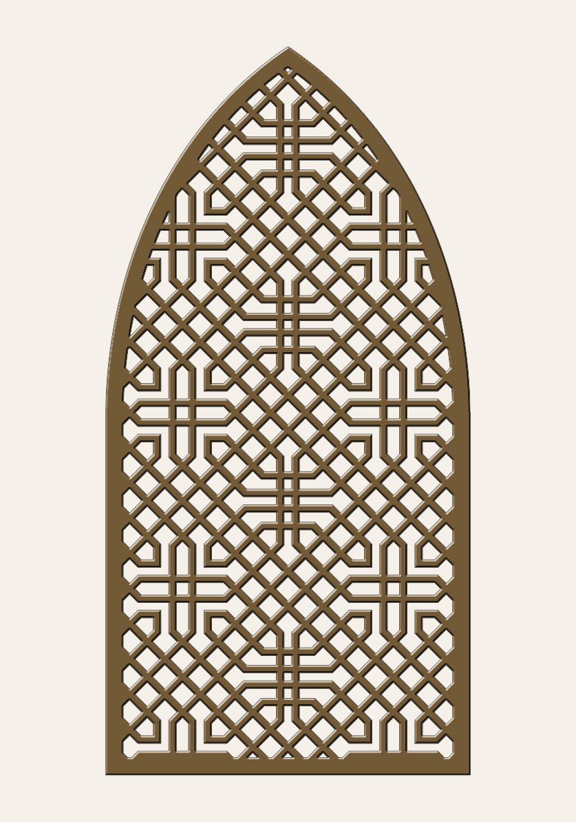 paneles de celosias decorativas forma de arco