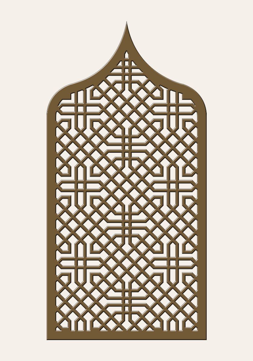 arco arabesco de celosía