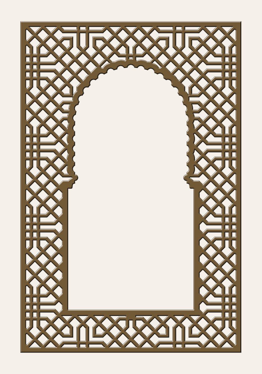 Ventana de celosia con arco