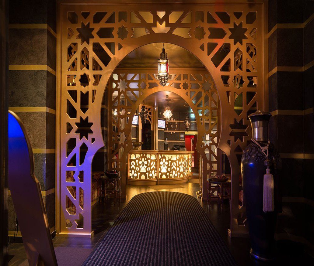 arco de celosia decorativa