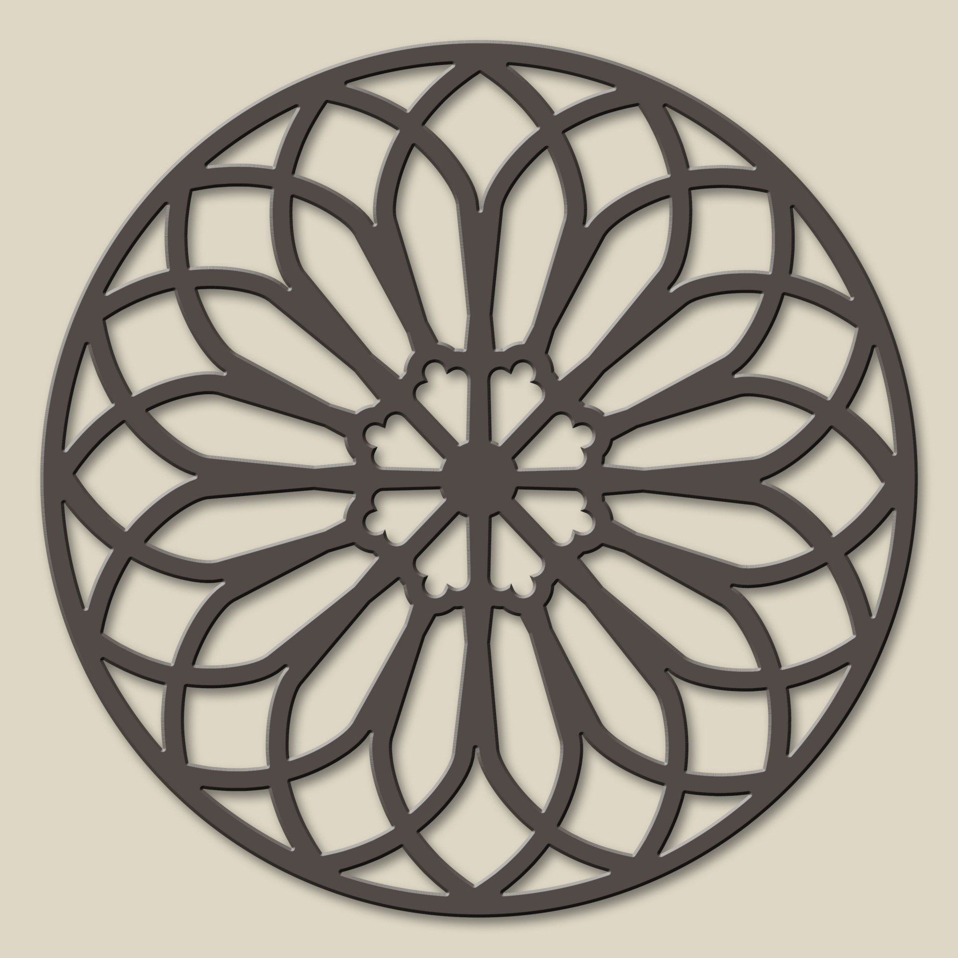 ventana circular de celosia