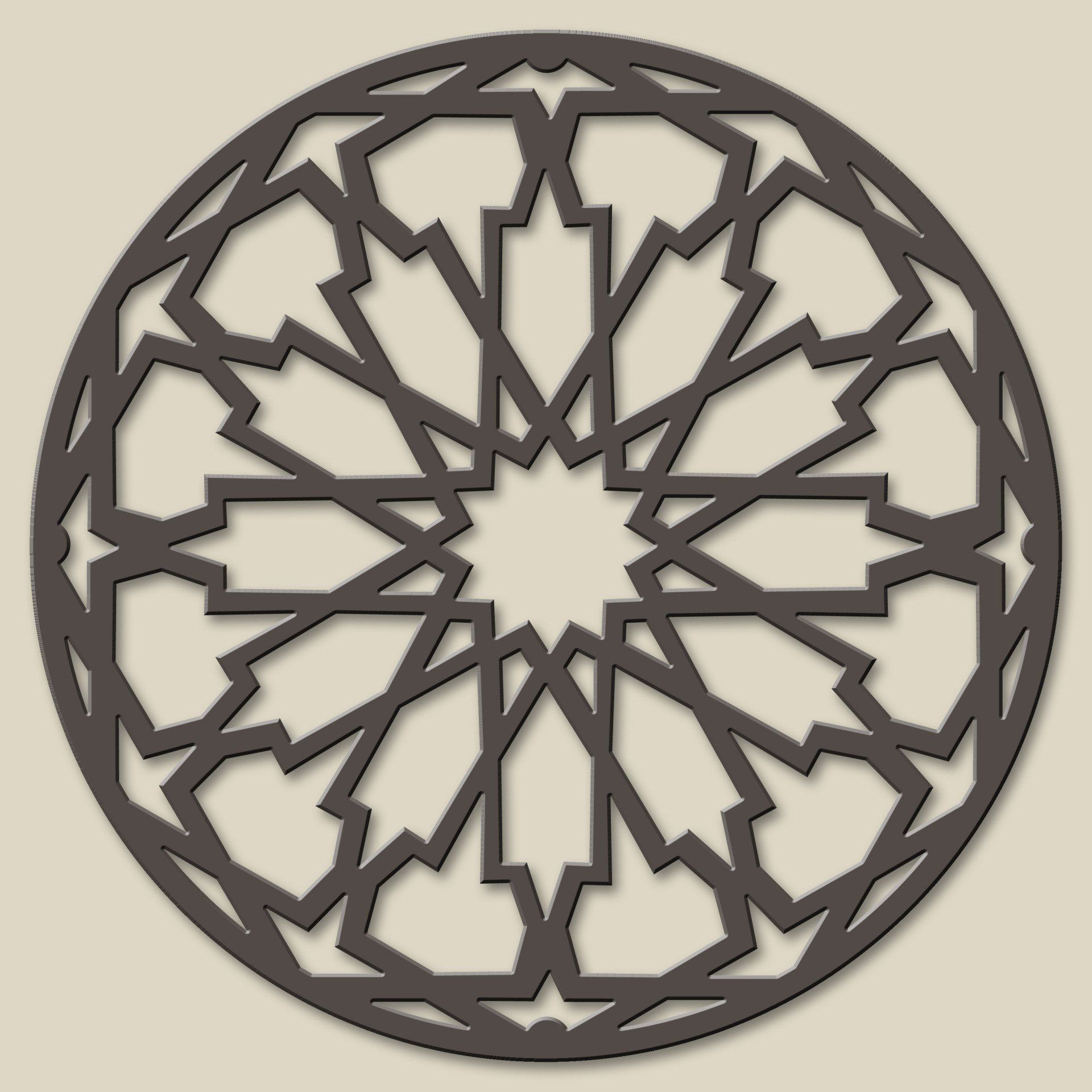 ventanas con celosias decorativas circulares