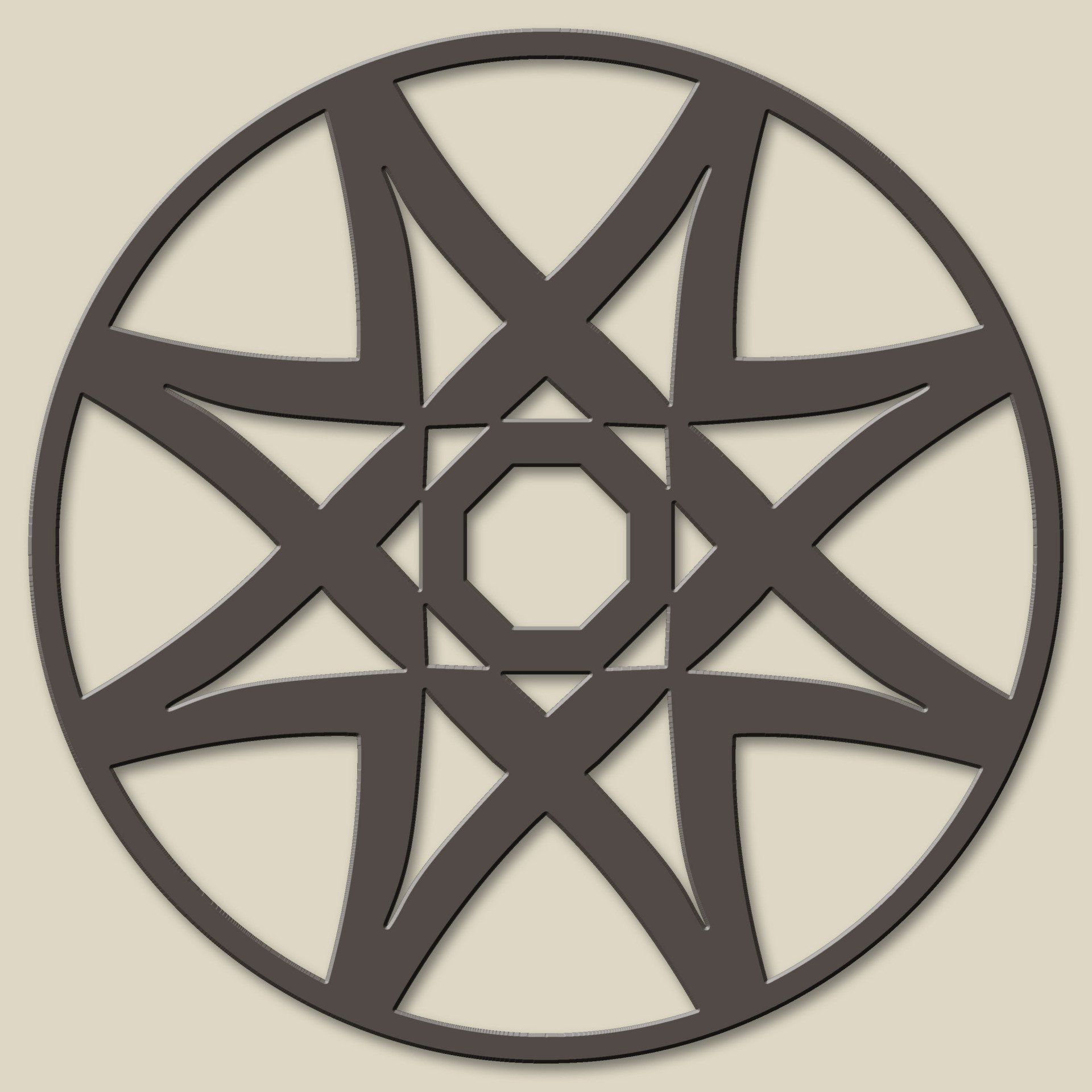 panel y celosia forma circular