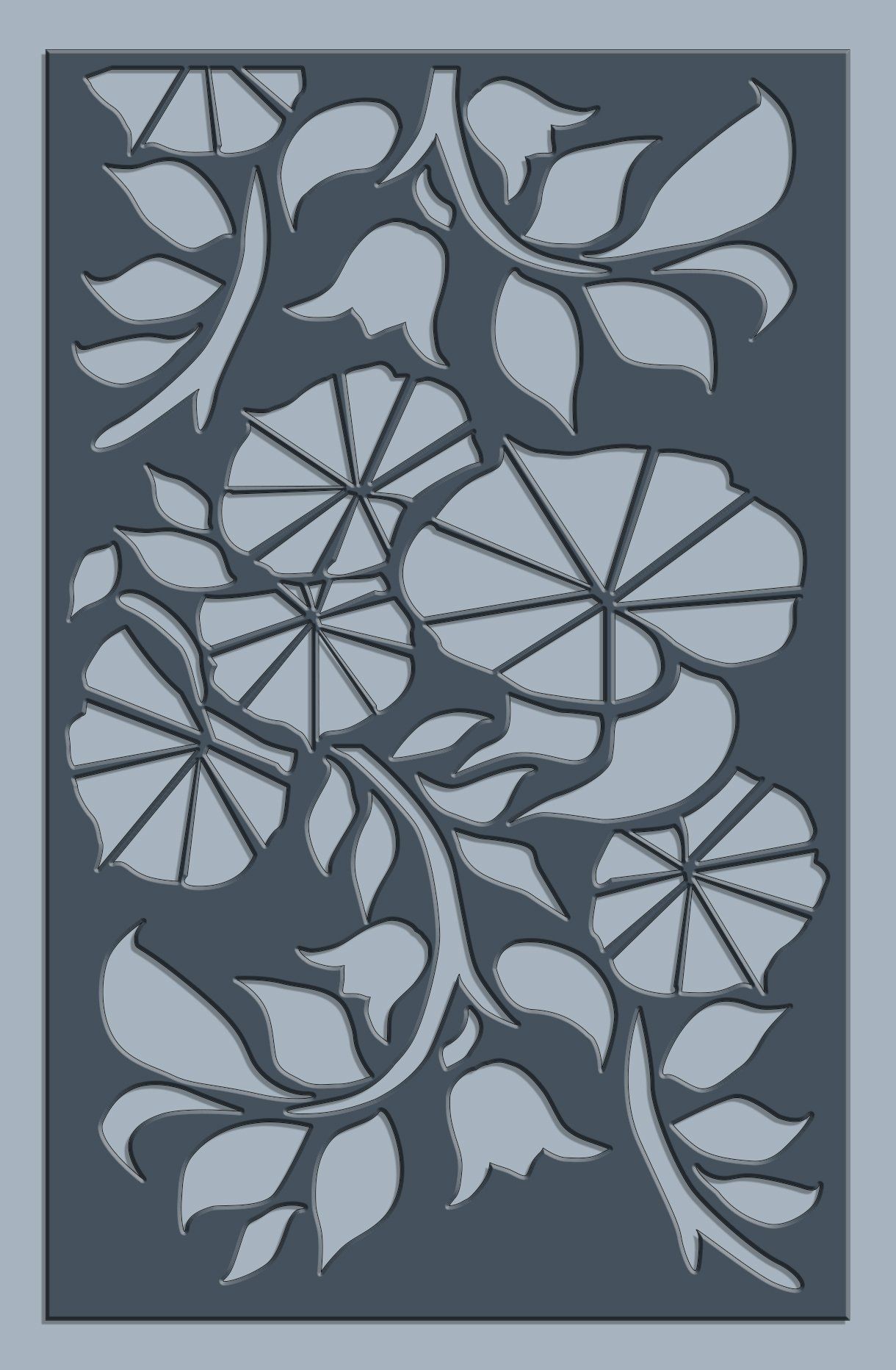 separacion de jardines con celosias