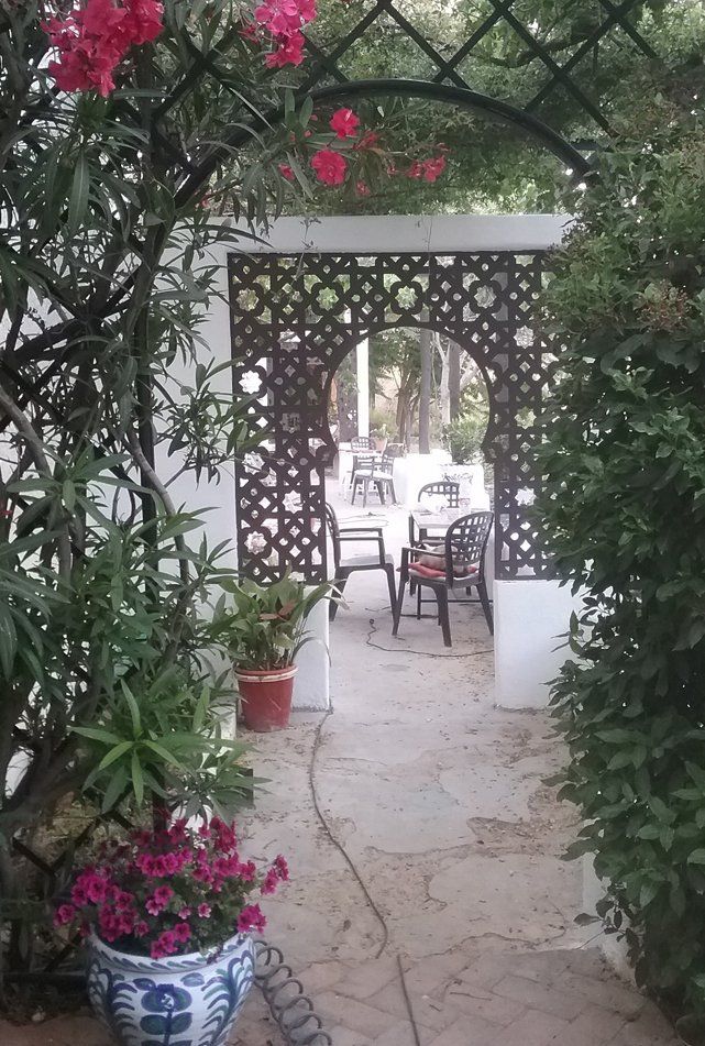 arco separacion ambientes terraza celosias pvc