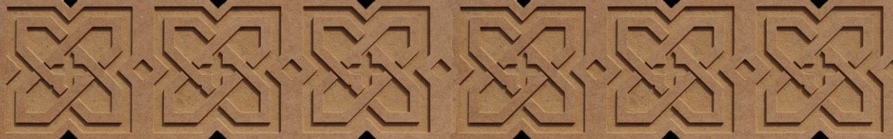 mobiliario con cenefas talladas