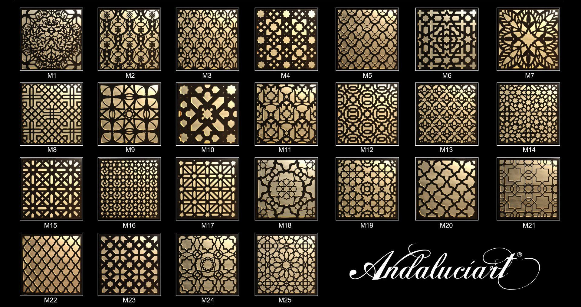 catálogo modelos celosías arabescas