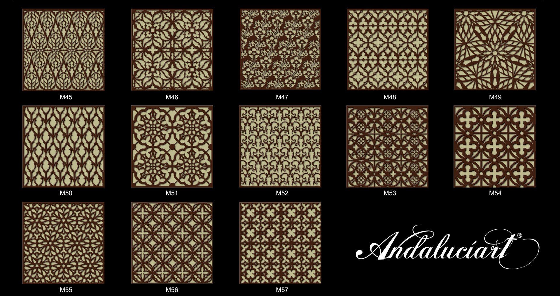 catálogo modelos celosías goticas