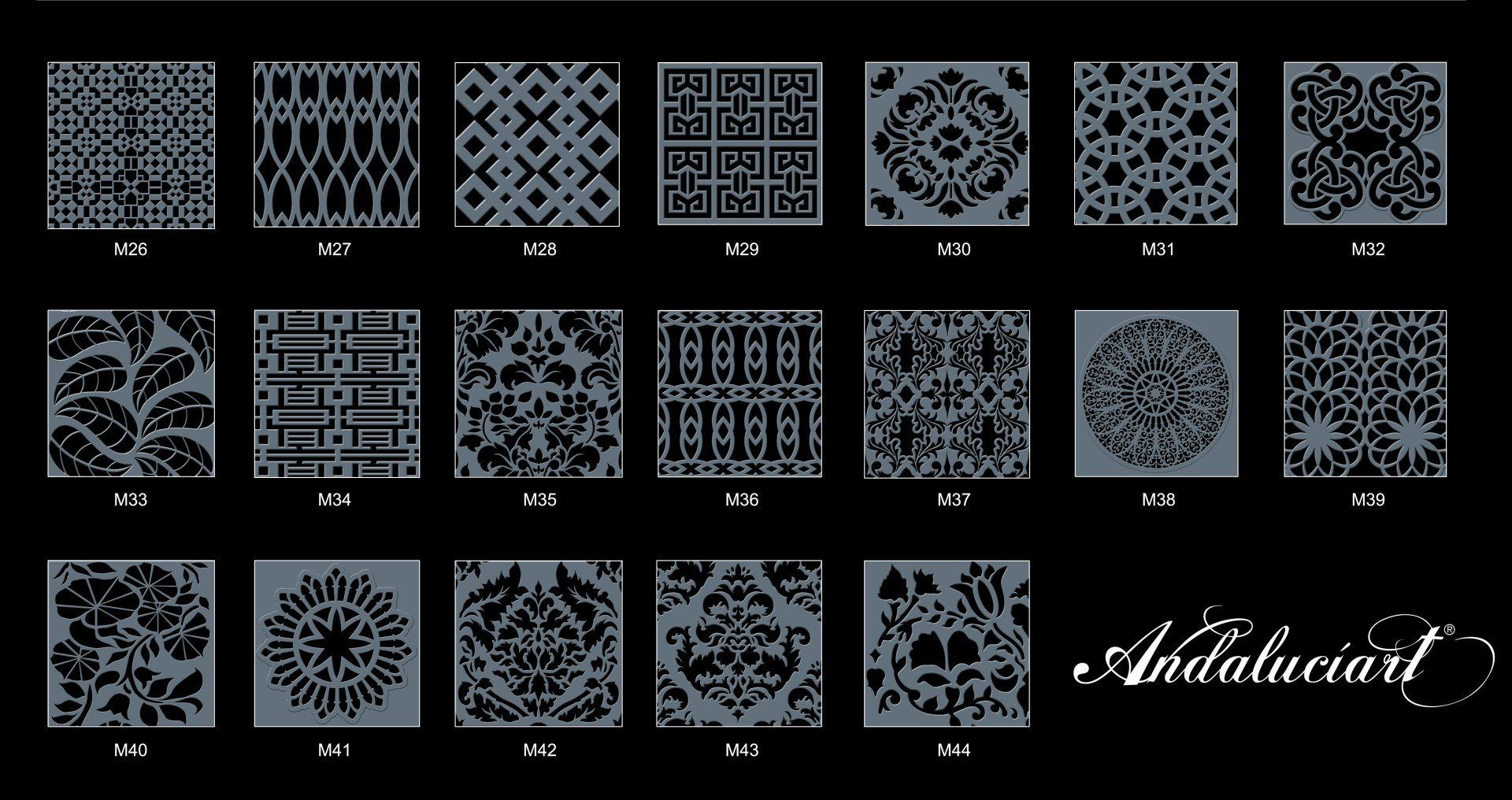 catálogo modelos celosías modernas
