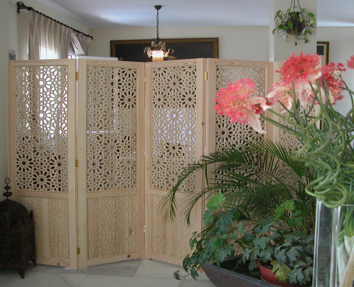 paneles decorativos biombos madera