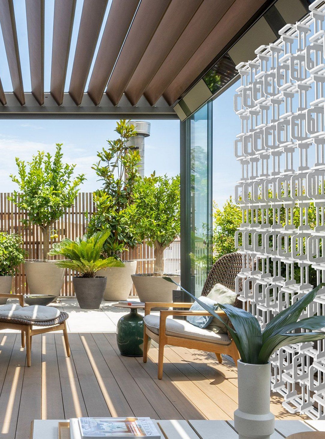 fachadas decoracion paneles celosias pvc