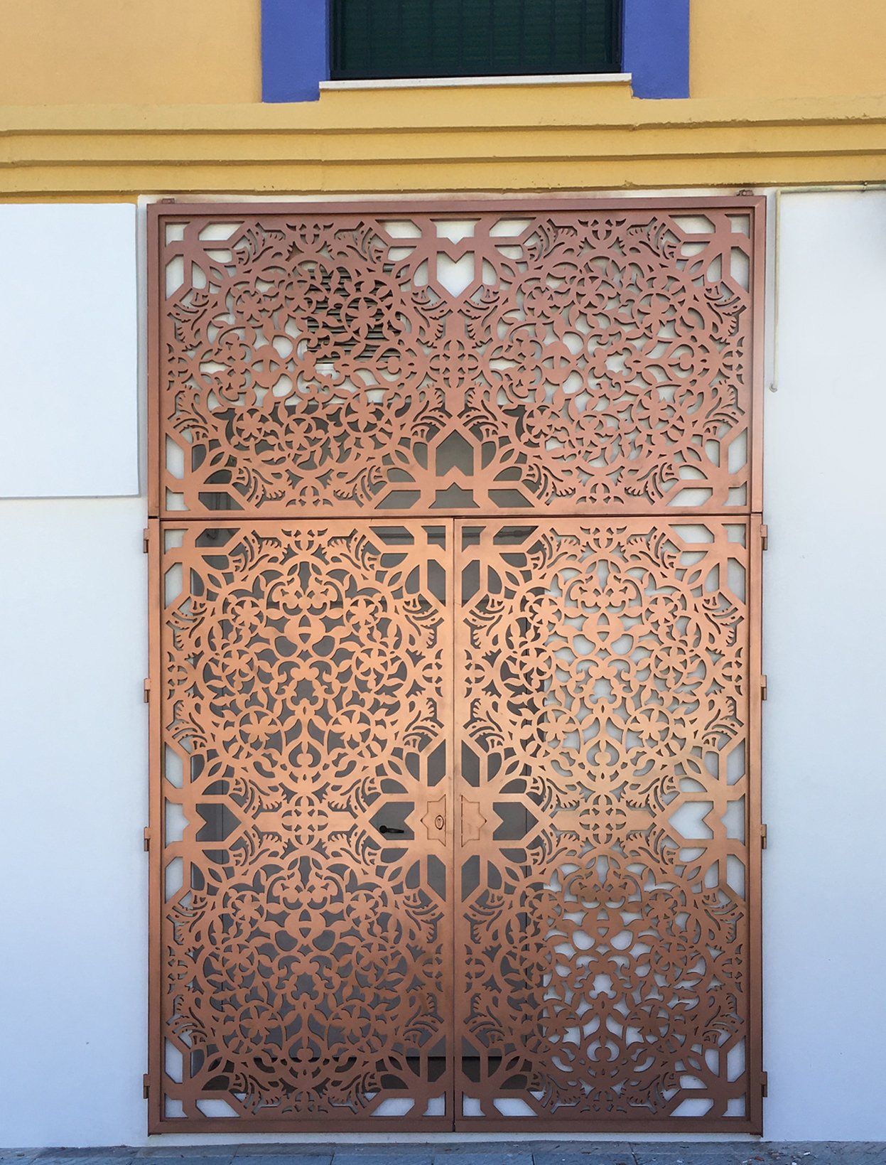 puertas paneles de celosias aluminio