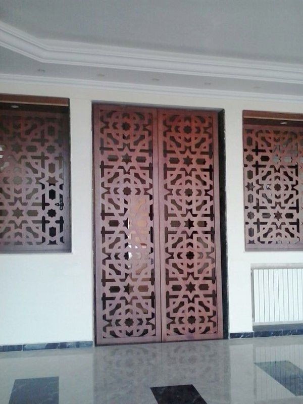 puertas paneles decorativos celosias madera