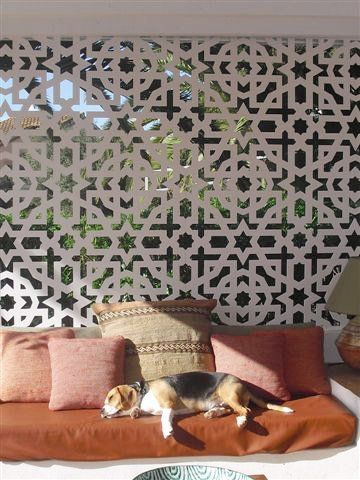 panel decorativo celosia pvc terraza y jardin