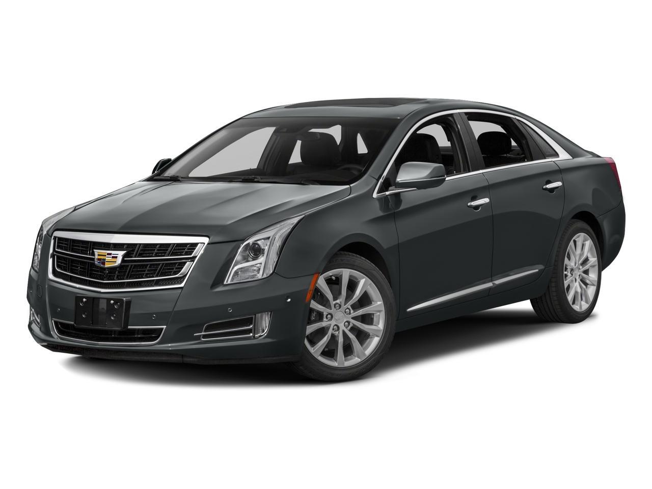 Black Cadillac XTS executive luxury sedan exterior.