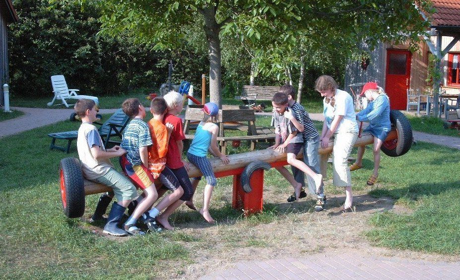 Wippe auf dem Ferienbauernhof
