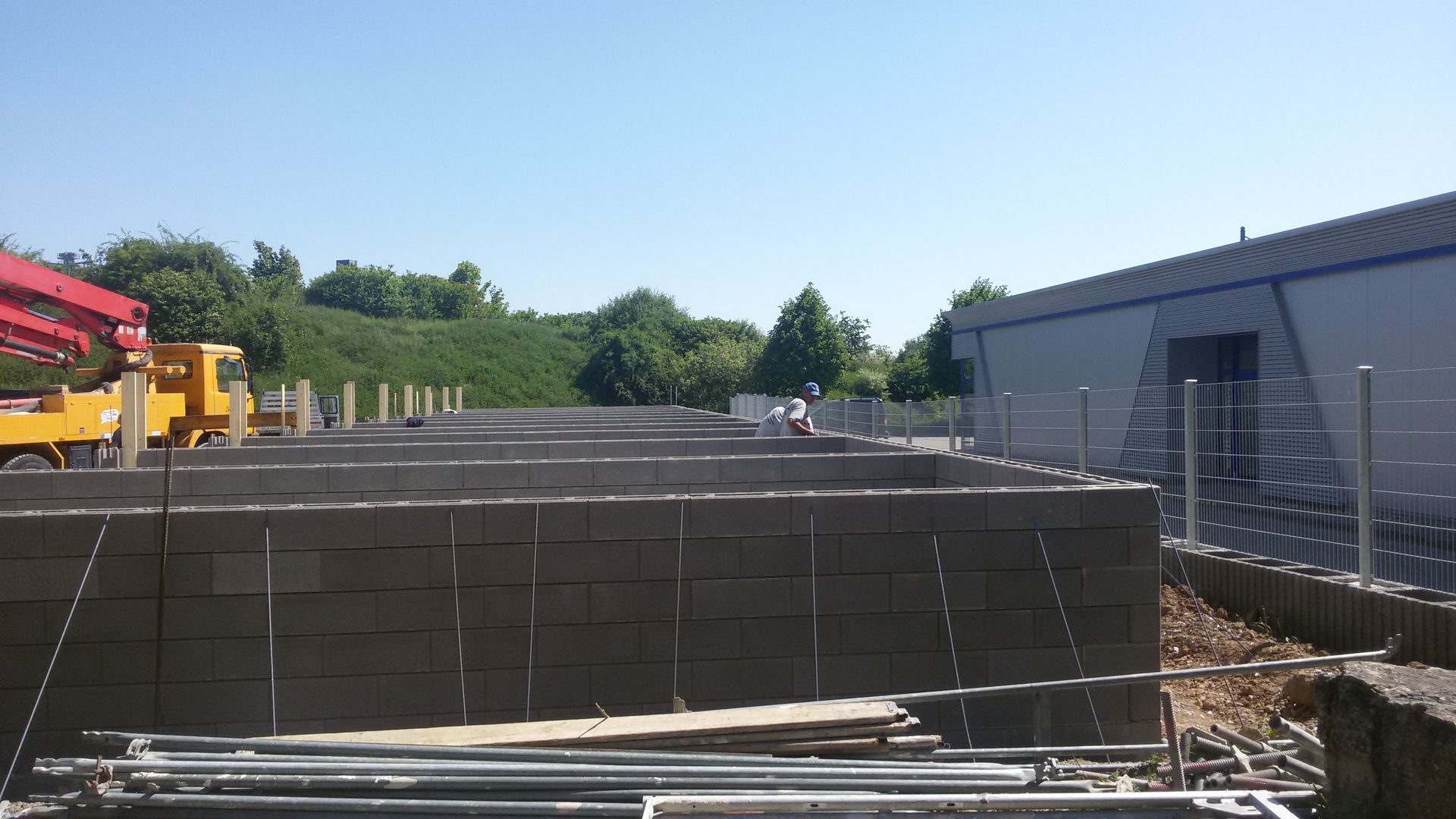 Schalungssteine für Garagenbau