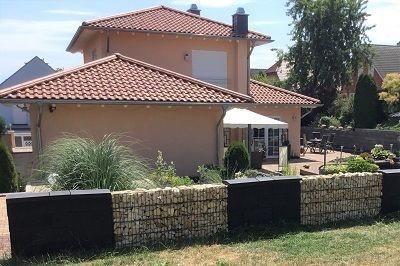 GZ Gabionen mit Schalungssteinen