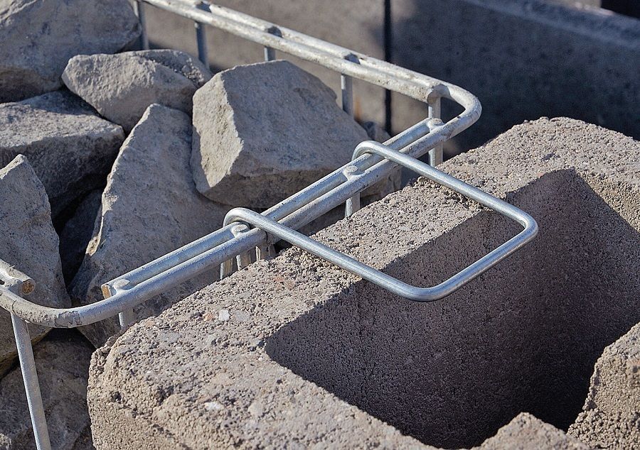 GZ-Gabionen mit GZ-Schalungssteinen