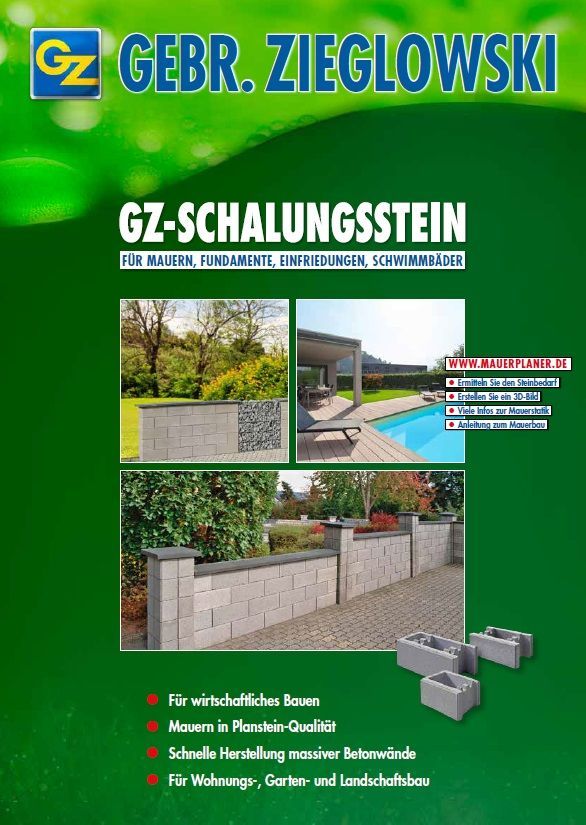GZ Schalungssteine-Katalog