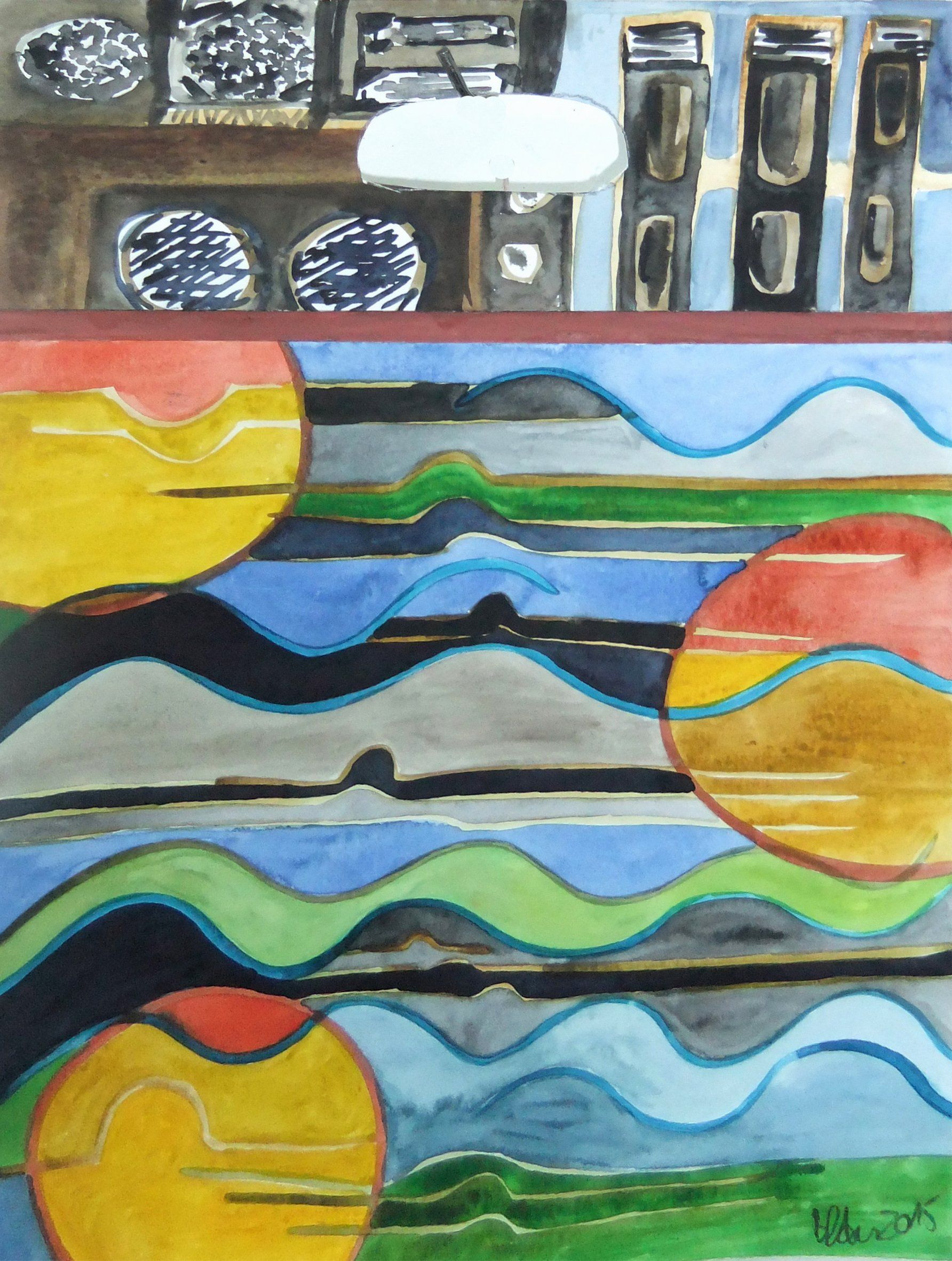 just do it Soundbag, 42x 30 cm on paper, 2015 Betty Stürmer