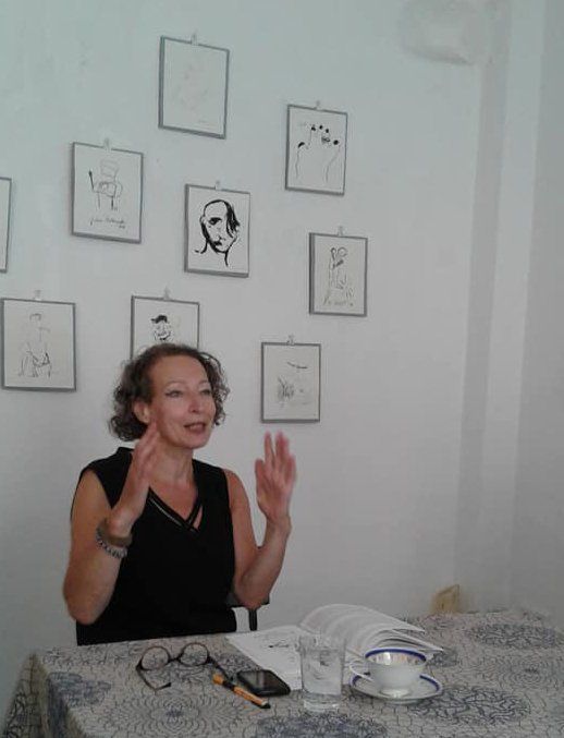 Book lecture, Szenegirl, Feinkunst Rita Kriege, Nürnberg, 2018 lecture Szenegirl, Betty Stürmer, Nürnberg culture