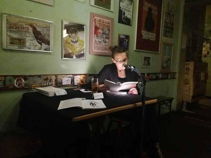 Lesung Szenegirl, Zum Goldenen Hahn, Berlin, 2019 Berlin Kreuzberg, lecture Szenegirl, Betty Stürmer,