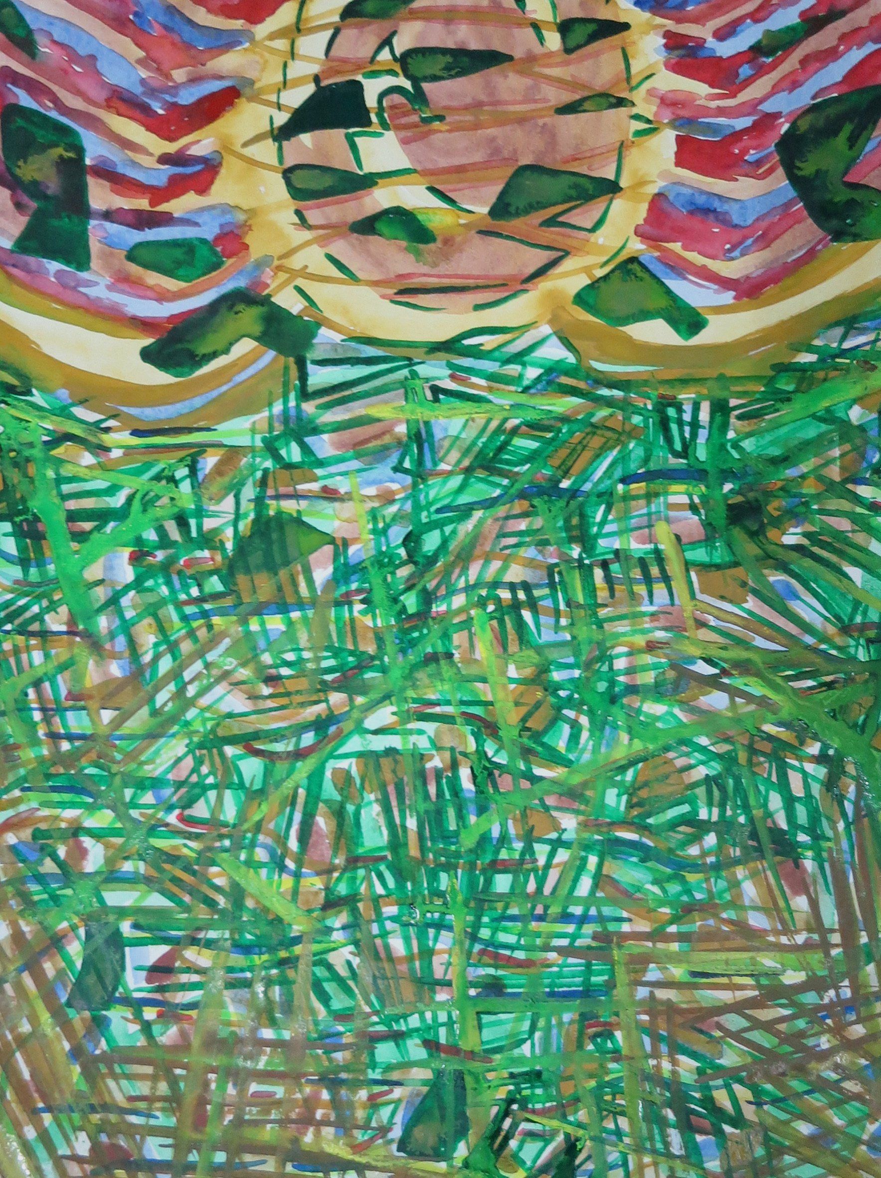 passenger, 24x32 cm, watercolour on 300gr paper, 2018 Betty Stürmer, passenger, abstract watercolour