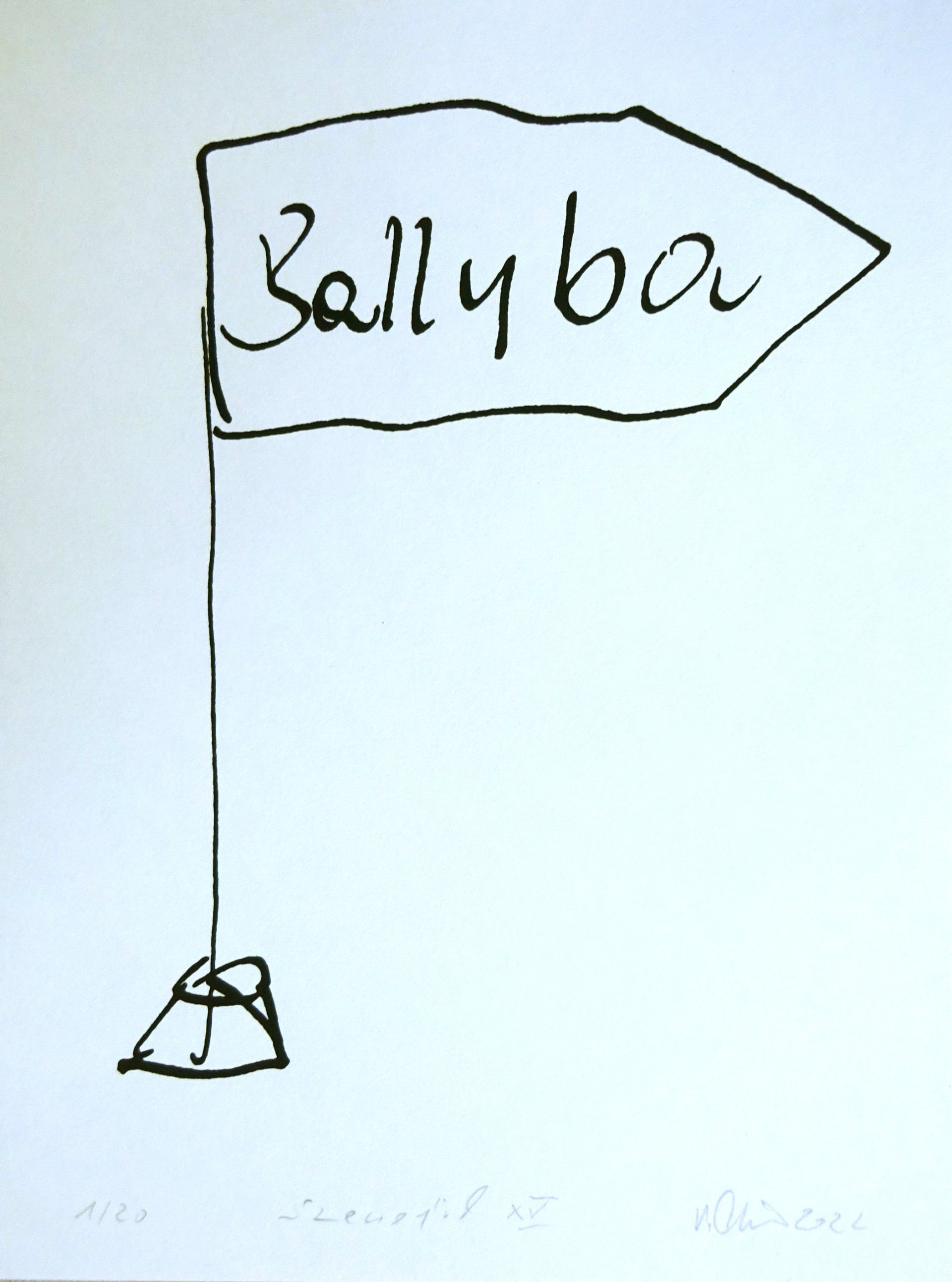 ballyba, silkscreen, roadmap XV-edition 20-18x24cm, handprinted on 120 gr bookprintingpaper,2022