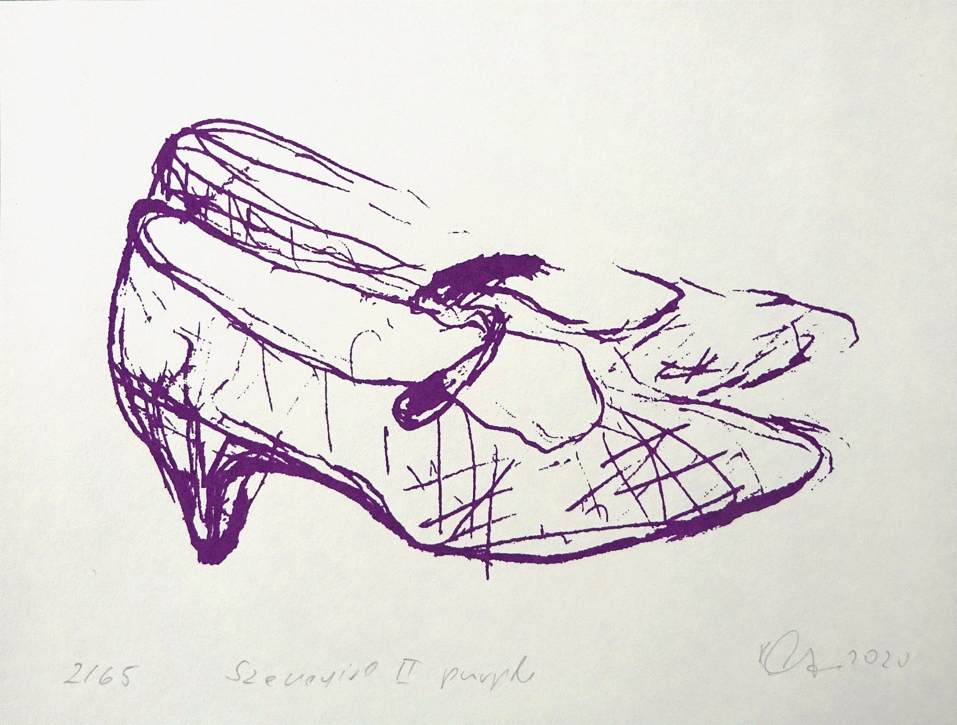 Szenegirl  roadmap II-purple shoes- 17 x 23 cm-Edition 65-2020