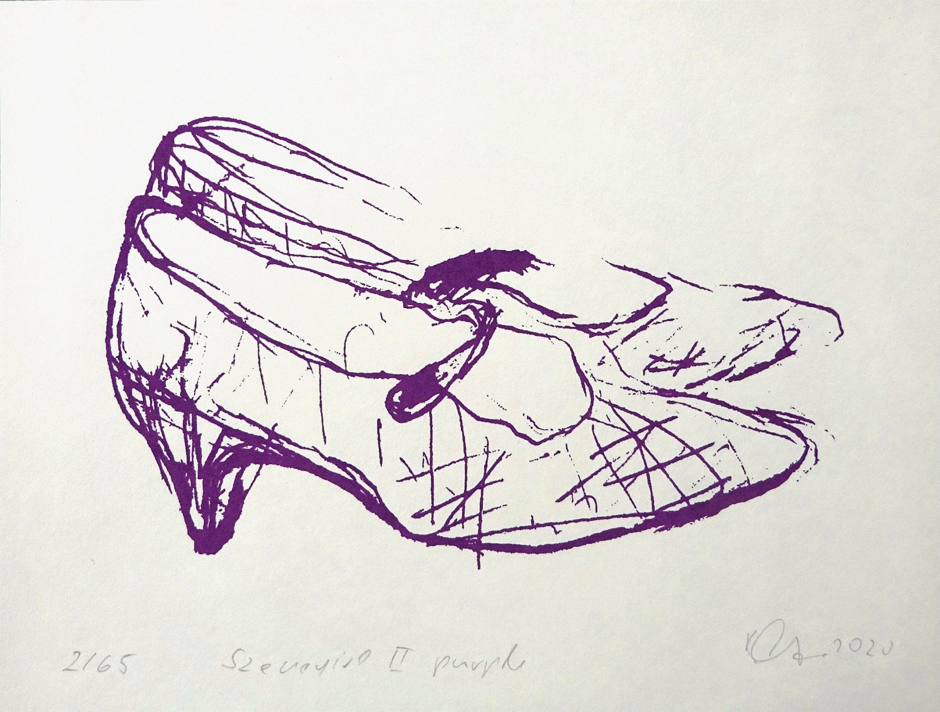 Szenegirl roadmap II-purple shoes- 17 x 23 cm-Edition 65-2020