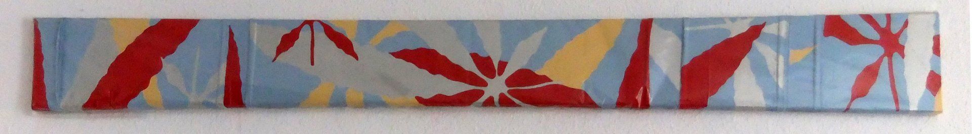 installation view, Hanfmuseum, Berlin, HanfFlowers, 20 x 2,20, acryl on canvas, 2002, in collection of Hanfmuseum , Berlin