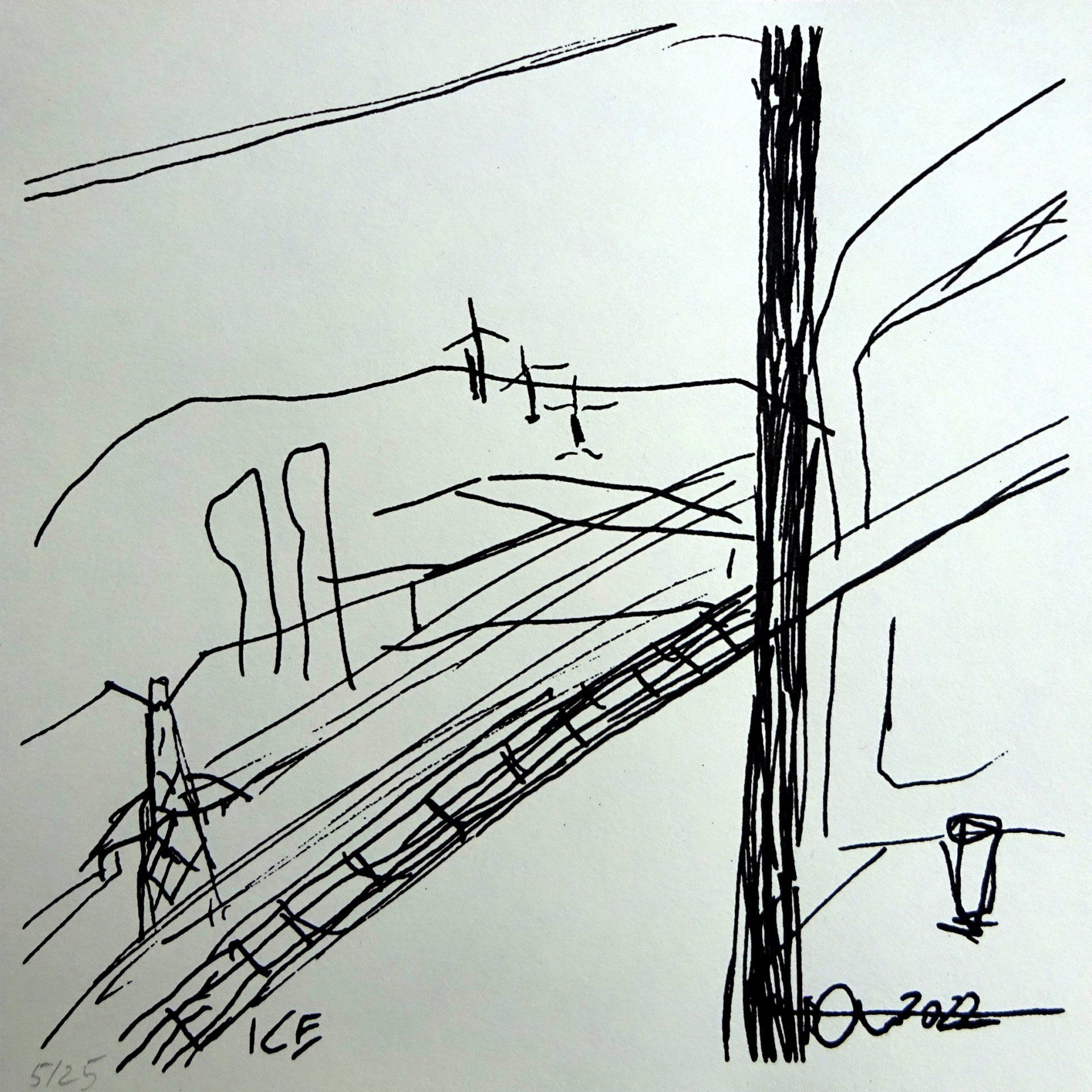 ICE, New Szenegirl Edition, Silkscreen, 16 x22cm, edition 25, gouache on 120 gr paper, 2022