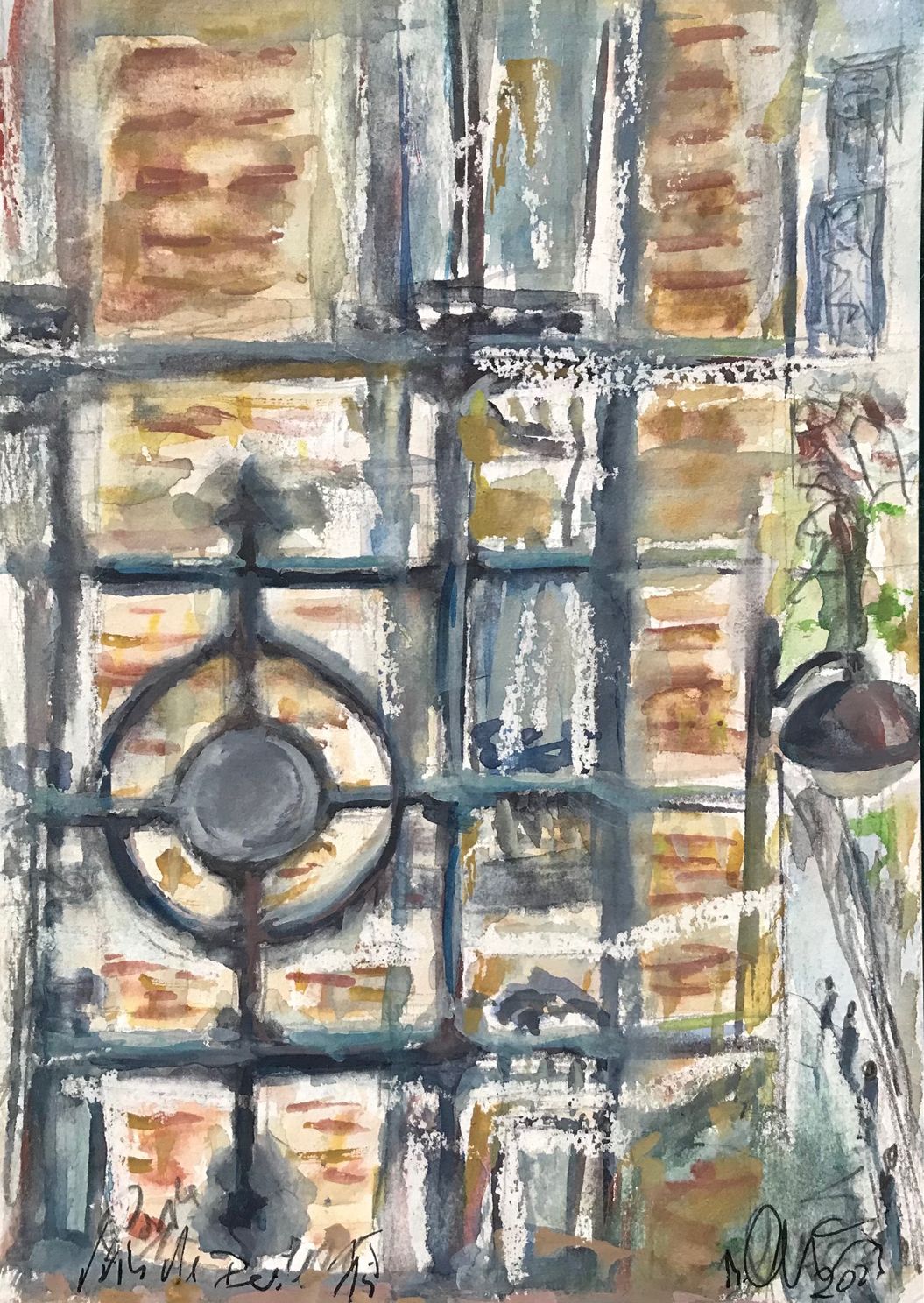 Paris 15th arrondisement watercolour 18x24 cm 2023