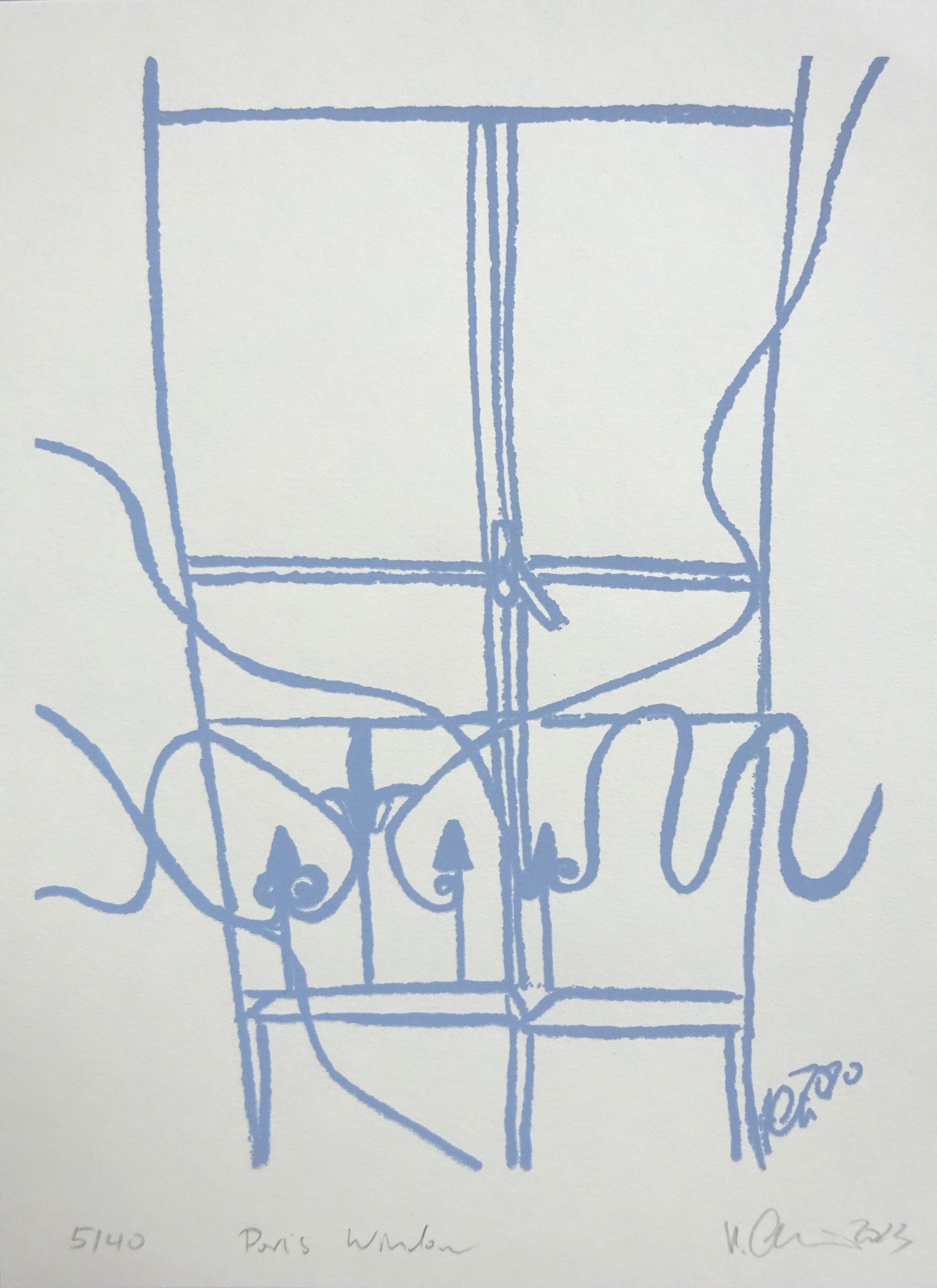 Paris Window 16x22cm edition 40, silkscreen 2023