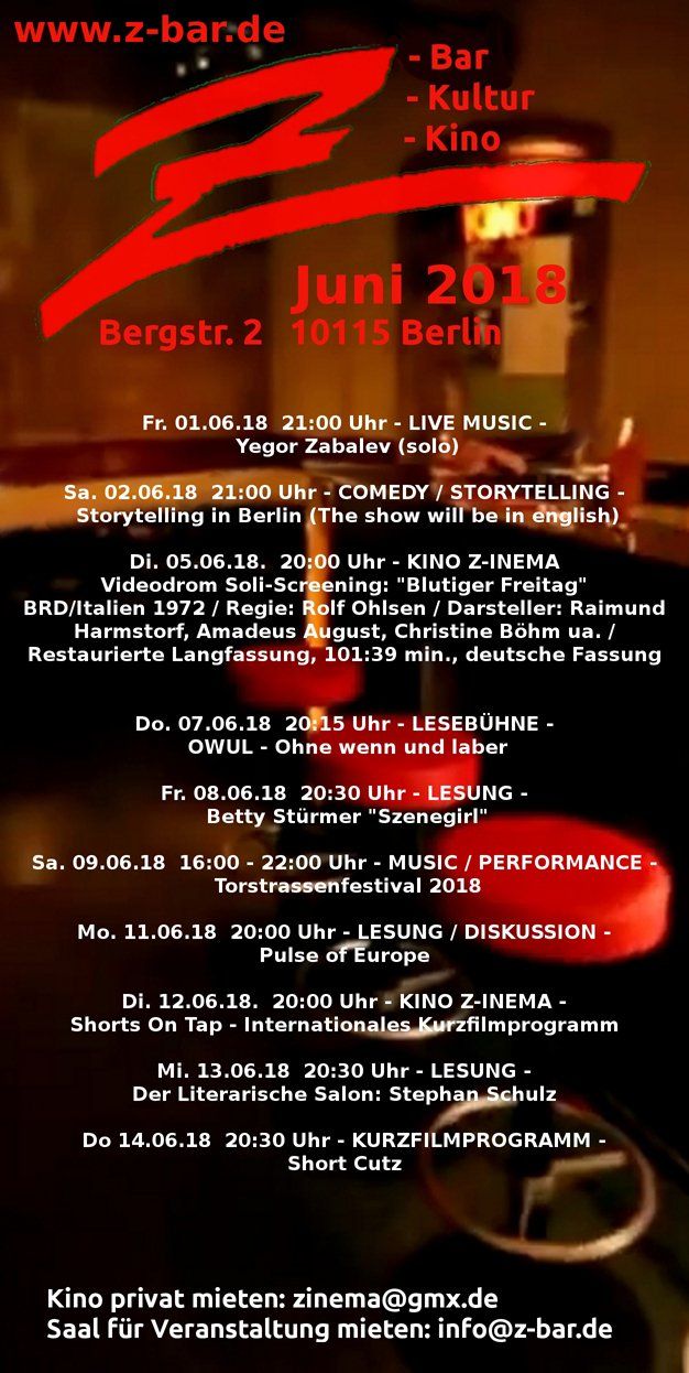 book release Szenegirl, Z-Bar, Berlin, 2018