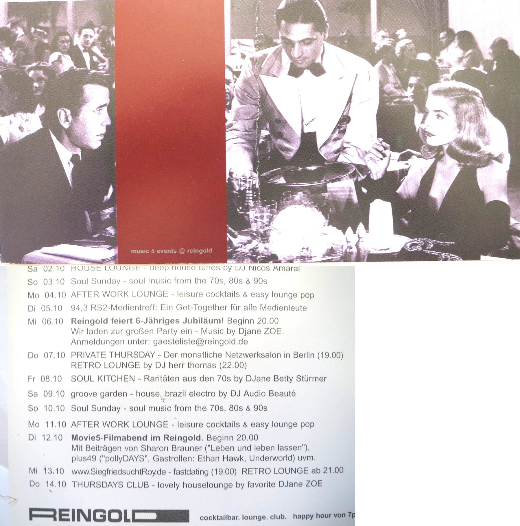 Soul Kitchen, Bar Reingold, Berlin-Mitte, 2002