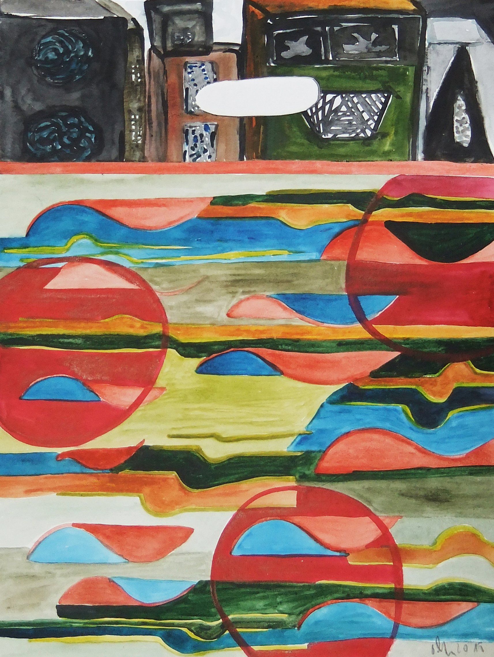 by by Soundbag, 42x 30 cm, 2015, in a private collection