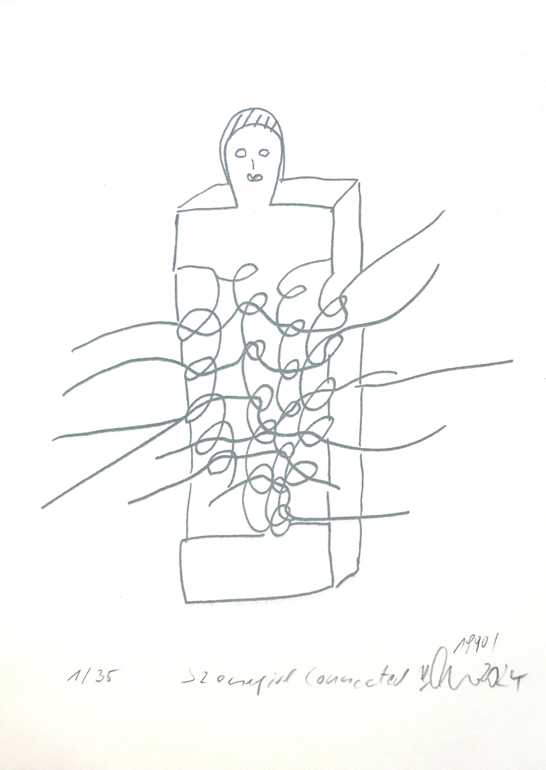 connected-szenegirl edition-silkscreen-16x22cm-edition 35-2024