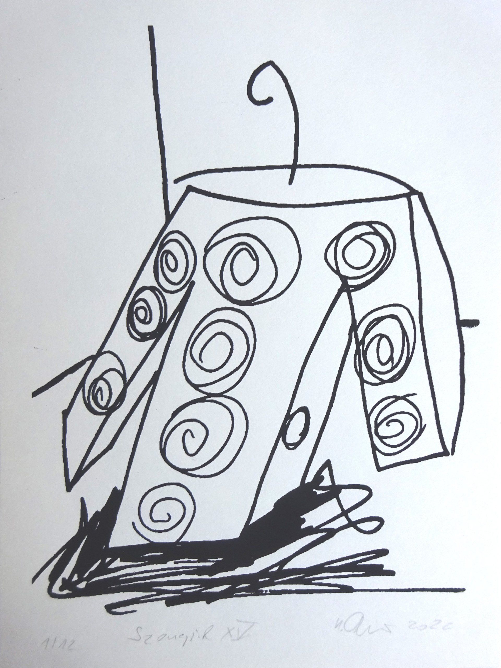 dress, silkscreen, roadmap XV-edition 12-18x24cm, handprinted on 120 gr bookprintingpaper,2022