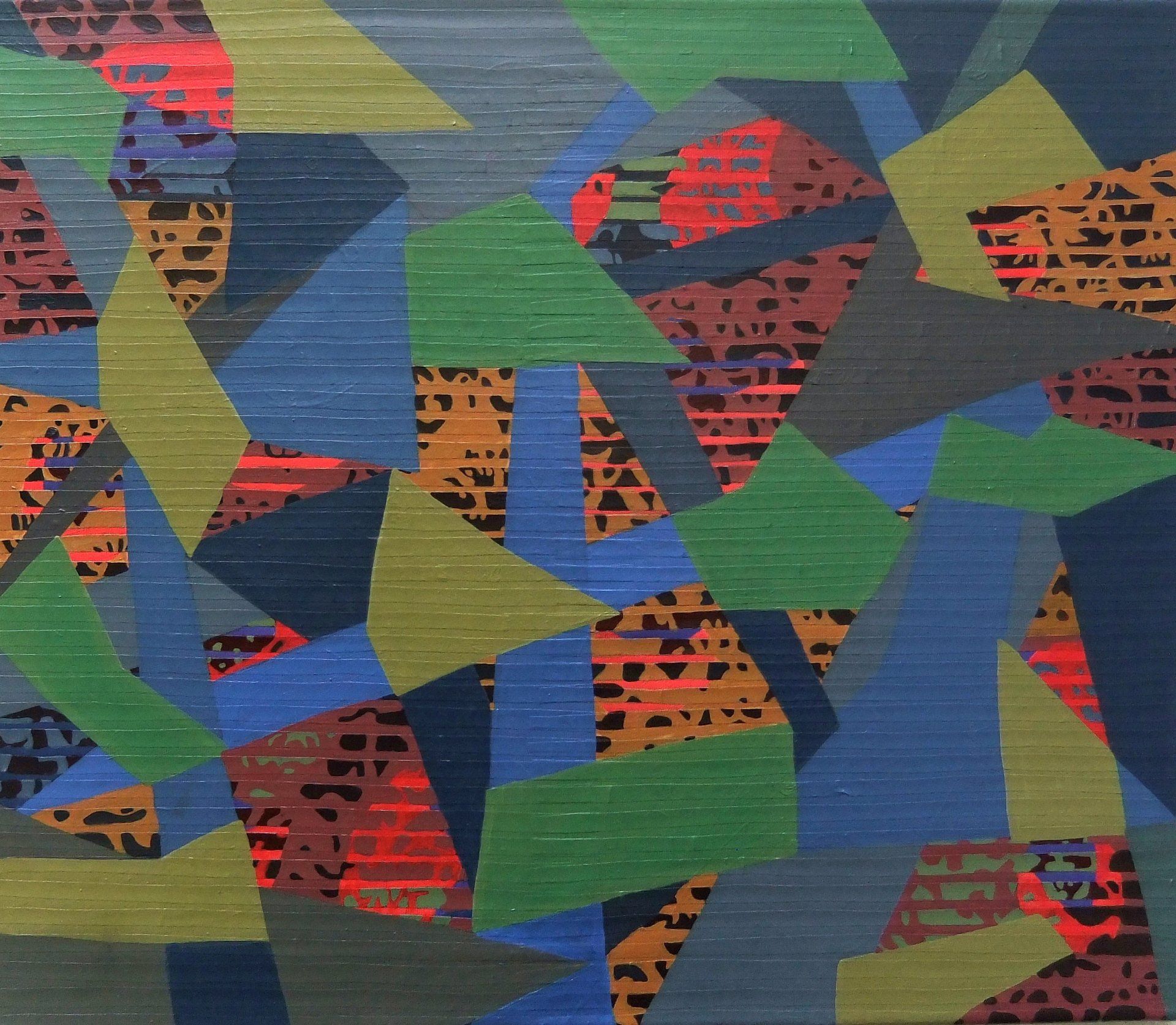 romantic journey, serie multituned, 50 x 70 cm, acryl, black & white fotocopy on canvas, 2013 Betty Stürmer, painting, collage