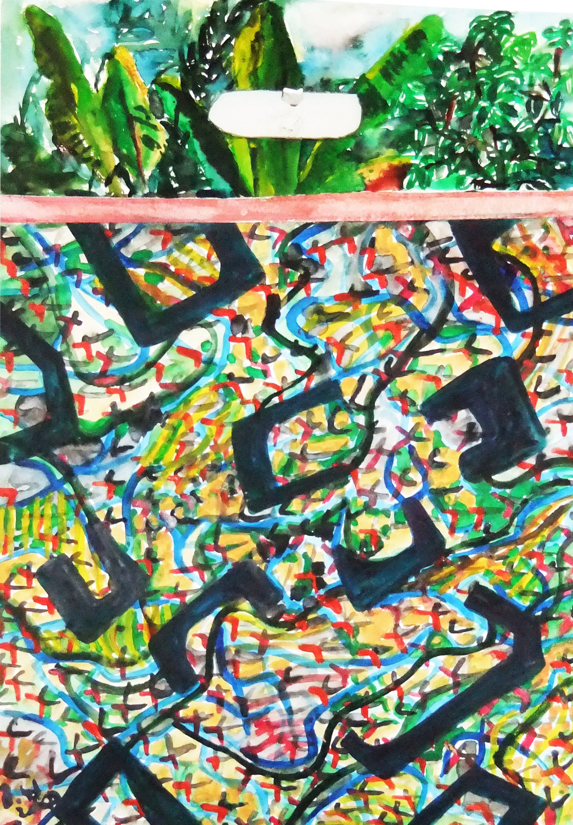 Klangbild Soundbag, 42x 30 cm on paper, 2015